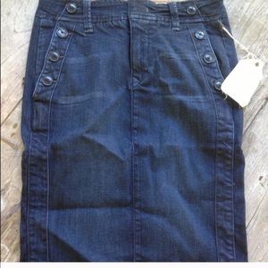 Level 99 denim pencil skirt